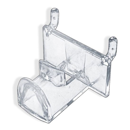 Picture of Azar Displays Plastic Eyeglass Holders For Pegboards, 2-1/4inH x 2-1/4inW x 1-3/4inD, Clear, Pack Of 25 Eyeglass Holders