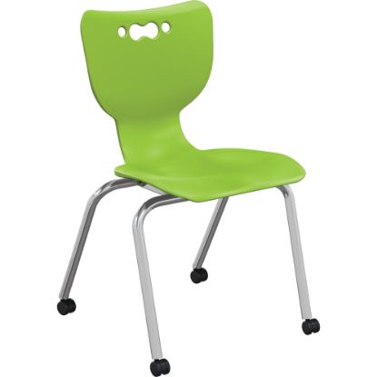 Picture of MooreCo Hierarchy Armless Caster Chair, 18in, Green