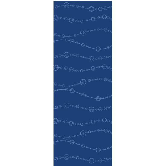 Picture of GoFit Designer Yoga Mat-Bubbles - Yoga, Exercise, Stretching - 68in Length x 24in Width - Rectangular - Bubbles - Blue