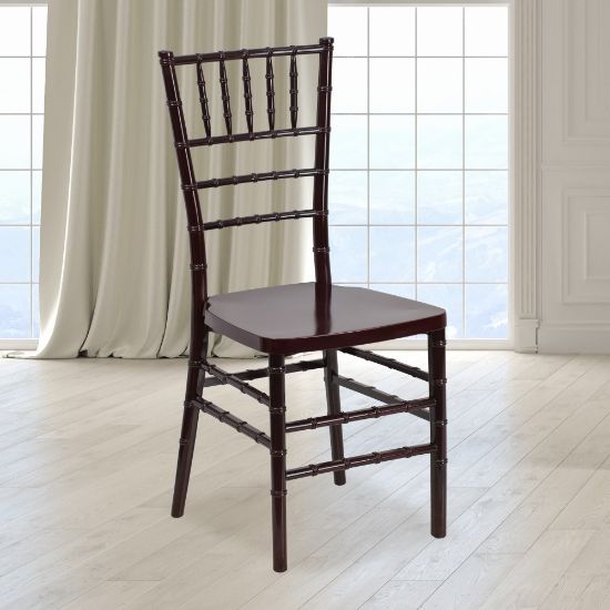 Picture of Flash Furniture HERCULES PREMIUM Series Stacking Chiavari Chair, Mahogany