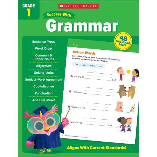 Picture of Scholastic Success With Grammar Workbook, Grade 1