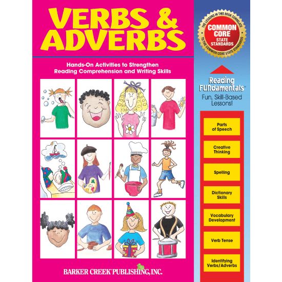 Picture of Barker Creek Grammar Activity Book, Verbs And Adverbs, Grades 1 To College