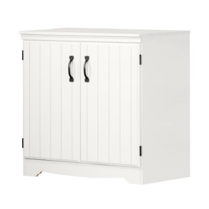 Picture of South Shore Farnel 33inW 2-Door Storage Cabinet, Pure White