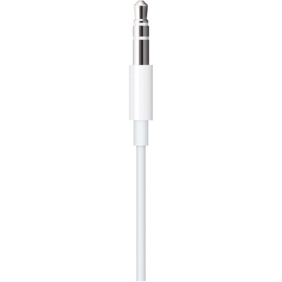 Picture of Apple Lightning to 3.5 mm Audio Cable (1.2m) - White - 3.94 ft Lightning/Mini-phone Audio Cable for Audio Device, AirPods, Headphone, iPad, iPhone, MAC, Speaker, iPad Pro, iPad Air, iPad mini, MacBook, .. - First End: 1 x Lightning - Male