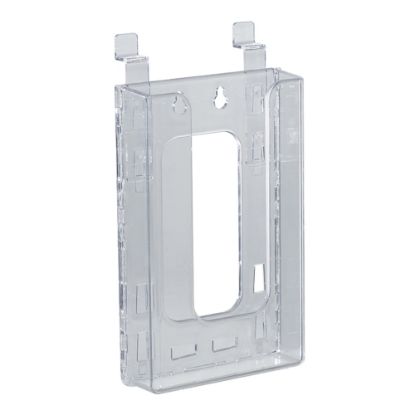 Picture of Azar Displays Slatwall Trifold Brochure Holders, 7-3/4inH x 4-3/4inW x 1-1/2inD, Clear, Pack Of 10 Holders