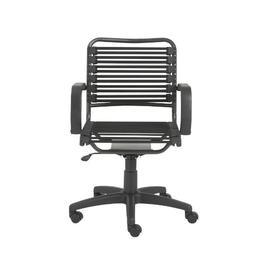 Picture of Eurostyle Flat Bungie Mid-Back Commercial Office Chair, Black