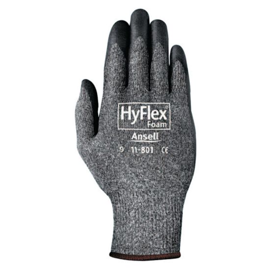 Picture of Ansell HyFlex Foam Gloves, Size 10, Black/Gray, Pack Of 24