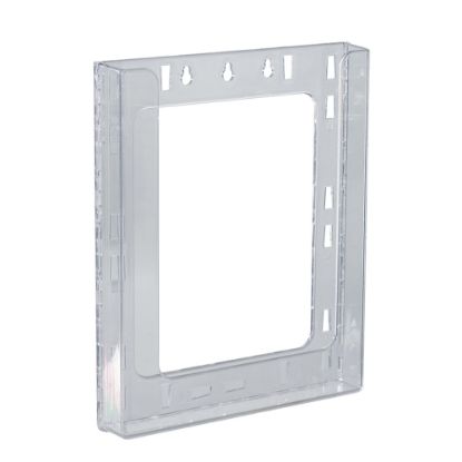 Picture of Azar Displays Single Letter Wall-Mount Modular Acrylic Brochure Holders, 11-1/4inH x 9-1/8inW x 1-1/2inD, Clear, Pack Of 10 Holders