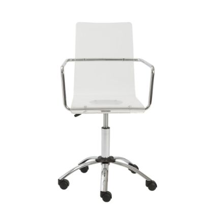 Picture of Eurostyle Chloe Acrylic Mid-Back Home Office Chair, Clear