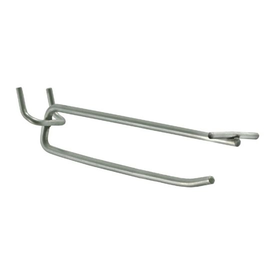 Picture of Azar Displays Galvanized Metal Flip Scan Hooks, 6in, Pack Of 50 Hooks