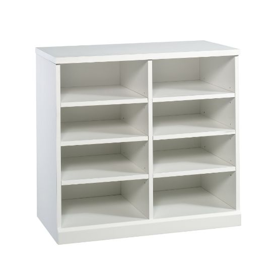 Picture of Sauder Craft Pro Series Open Storage Cabinet, 8 Shelves, White