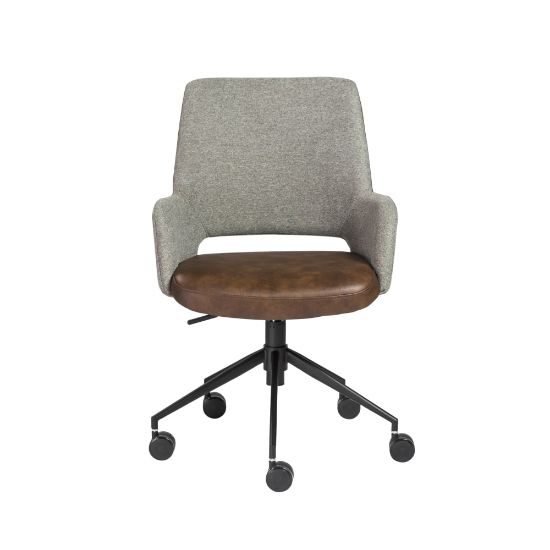 Picture of Eurostyle Desi Fabric Mid-Back Commercial Office Chair, Light Brown/Matte Black