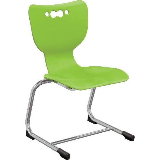 Picture of MooreCo Hierarchy Armless Cantilever Chair, 14in Seat Height, Green