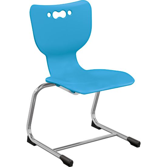 Picture of MooreCo Hierarchy Armless Cantilever Chair, 14in Seat Height,  Blue