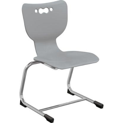 Picture of MooreCo Hierarchy Armless Cantilever Chair, 14in Seat Height, Gray