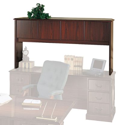 Picture of HON 94000 Series Stack-On Storage 70inW Desk Hutch With Laminate Doors, Mahogany