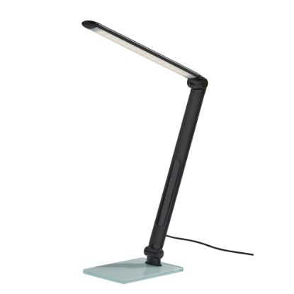 Picture of Adesso Simplee Douglas LED Desk Lamp, 24inH, Matte Black Shade/Frosted Base