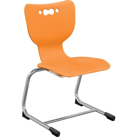 Picture of MooreCo Hierarchy Armless Cantilever Chair, 14in Seat Height, Orange