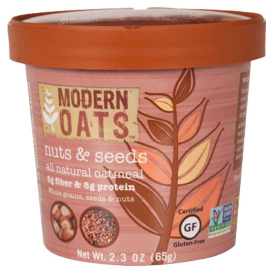 Picture of Modern Oats Oatmeal Cups, Nuts & Seed, 2.6 Oz, Pack Of 12