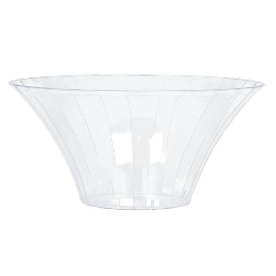 Picture of Amscan Flared Plastic Bowls, 4-1/2in x 9in, Clear, Set Of 6 Bowls