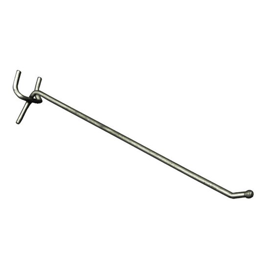 Picture of Azar Displays Galvanized Metal Hooks For Pegboard And Slatwall Systems, 8in, Pack Of 50 Hooks