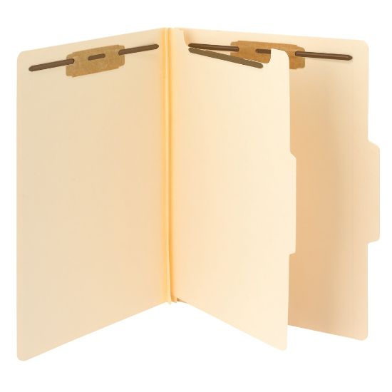 Picture of Smead Fastener Folders With Dividers, Letter Size, Manila, Pack Of 10