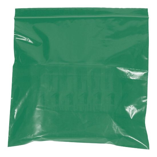 Picture of Partners Brand 2 Mil Colored Reclosable Poly Bags, 6in x 9in, Green, Case Of 1000