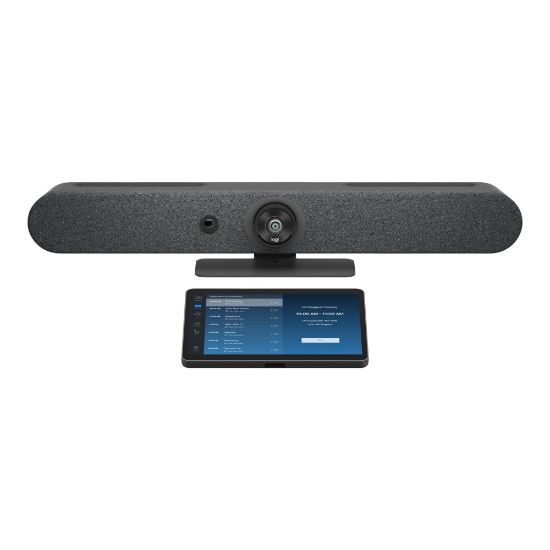 Picture of Logitech For Zoom Rooms Appliances Small Room - Video conferencing kit (video bar, touch controller) - Zoom Certified, Certified for Microsoft Teams, GoToRoom Certified, RingCentral Certified, Pexip Certified