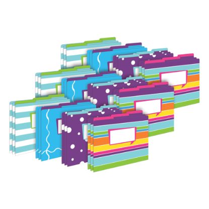 Picture of Barker Creek Tab File Folders, Letter Size, Happy, Pack Of 36 Folders