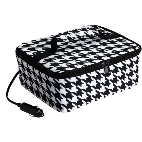 Picture of HOTLOGIC Portable Personal 12V Mini Oven, Houndstooth