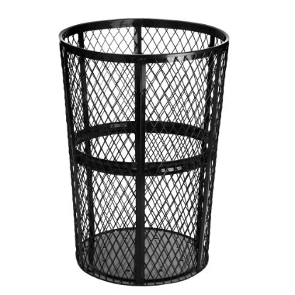 Picture of Alpine 48-Gallon Outdoor Trash Receptacle, Black