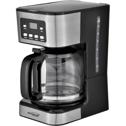 Picture of Brentwood TS-222BK 12-Cup Digital Coffee Maker, Black - Programmable - 800 W - 12 Cup(s) - Multi-serve - Timer - Black