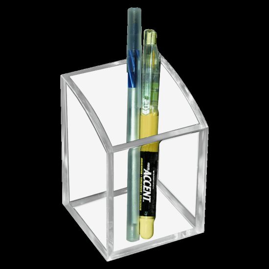 Picture of Kantek Pen Cup, 3in x 3in x 4 1/4in, Clear