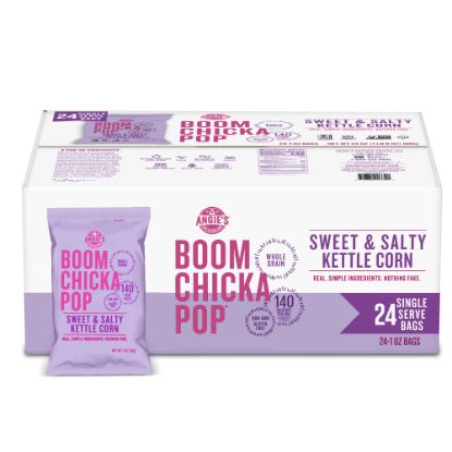 Picture of Angies BOOMCHICKAPOP Popcorn - Gluten-free, Non-GMO - Sweet and Salty, Kettle Corn - 1 oz - 24 / Carton