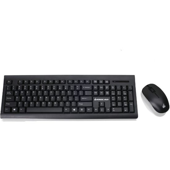 Picture of IOGEAR Long range wireless keyboard and mouse combo - USB Wireless RF - USB Wireless RF Mouse - AAA, AA - Compatible with Computer for Windows, Mac OS - 1