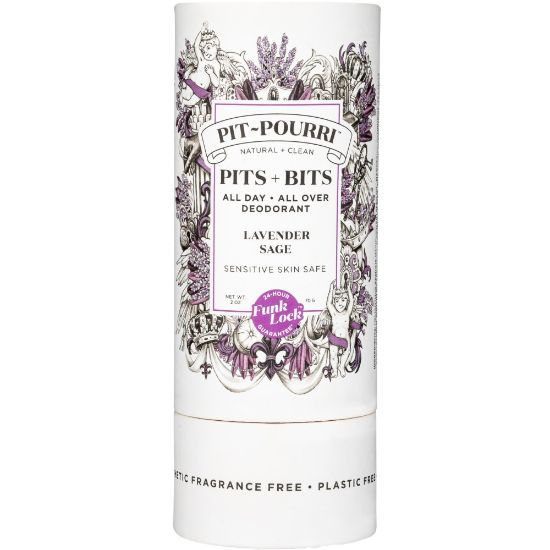 Picture of Poo-Pourri Pit-Pourri Natural Deodorant, Lavender Sage, 2 Oz, Pack Of 6