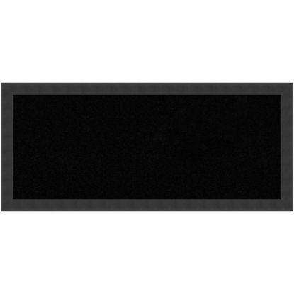 Picture of Amanti Art Cork Bulletin Board, 32in x 14in, Black, Mezzanotte Black Wood Frame