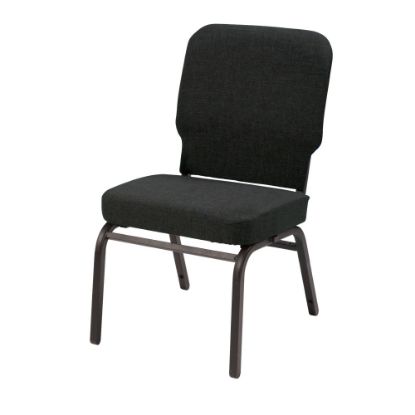 Picture of KFI Studios Big And Tall Armless Stacking Chair, Black