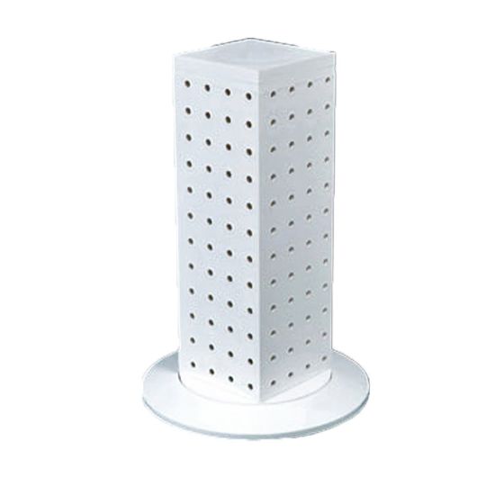 Picture of Azar Displays 4-Sided Pegboard Counter Display, 12inH x 4inW x 4inD, White