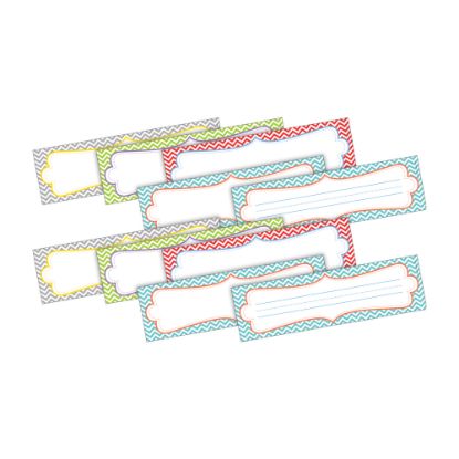 Picture of Barker Creek Double-Sided Name Plates, 12in x 3 1/2in, Chevron Beautiful, Pack Of 72 Name Plates