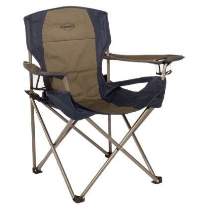 Picture of Kamp-Rite Padded Chair With Lumbar Support, Blue/Tan