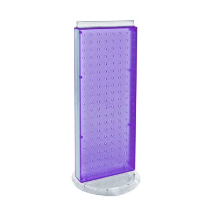 Picture of Azar Displays Revolving Pegboard Counter Display, 20-5/8inH x 8inW x 9inD, Purple