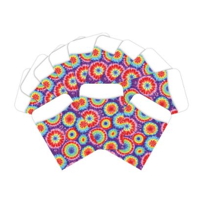 Picture of Barker Creek Peel & Stick Library Pockets, 3in x 5in, Tie Dye, Pack Of 60 Pockets