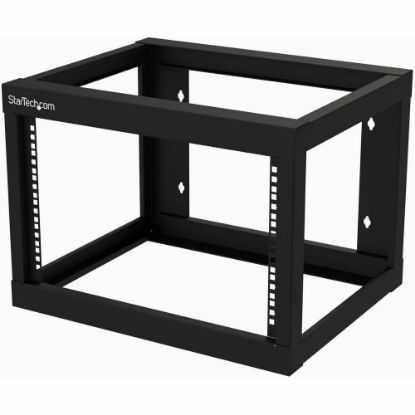 Picture of StarTech.com 6U Wall-mount Rack - Open Frame - 2 Post - 18 in. Deep - Steel - Black