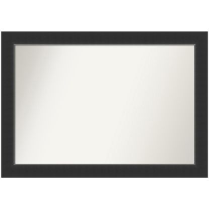 Picture of Amanti Art Non-Beveled Rectangle Framed Bathroom Wall Mirror, 29in x 41in, Corvino Black