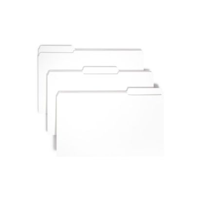 Picture of Smead 1/3-Cut 2-Ply Color File Folders, Legal Size, White, Box Of 100