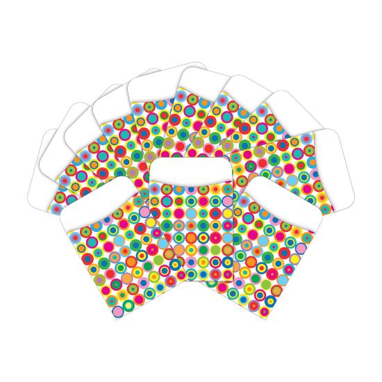 Picture of Barker Creek Peel & Stick Library Pockets, 3in x 5in, Disco Dot, Pack Of 60 Pockets