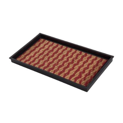 Picture of Anji Mountain 2-Pair Rubber Boot Tray, Tan/Red/Black