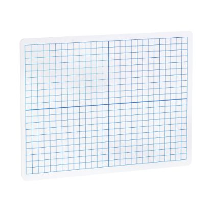 Picture of Flipside XY Axis/Plain Dry-Erase Graph Boards, 9in x 12in x 1/8in, White/Blue, Pack Of 12