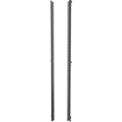 Picture of Vertiv VR 48U x 800mm Wide 19in Server Rails Square Hole Black - For Server - 48U Rack Height x 19in Rack Width - Rack-mountable - Black - Metal